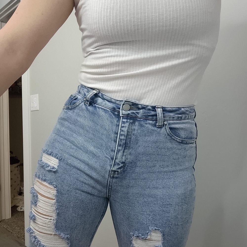 High rise jeans